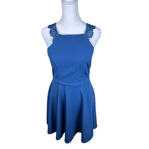 Altar’d State Blue Lace Back Dress Women’s Size Medium